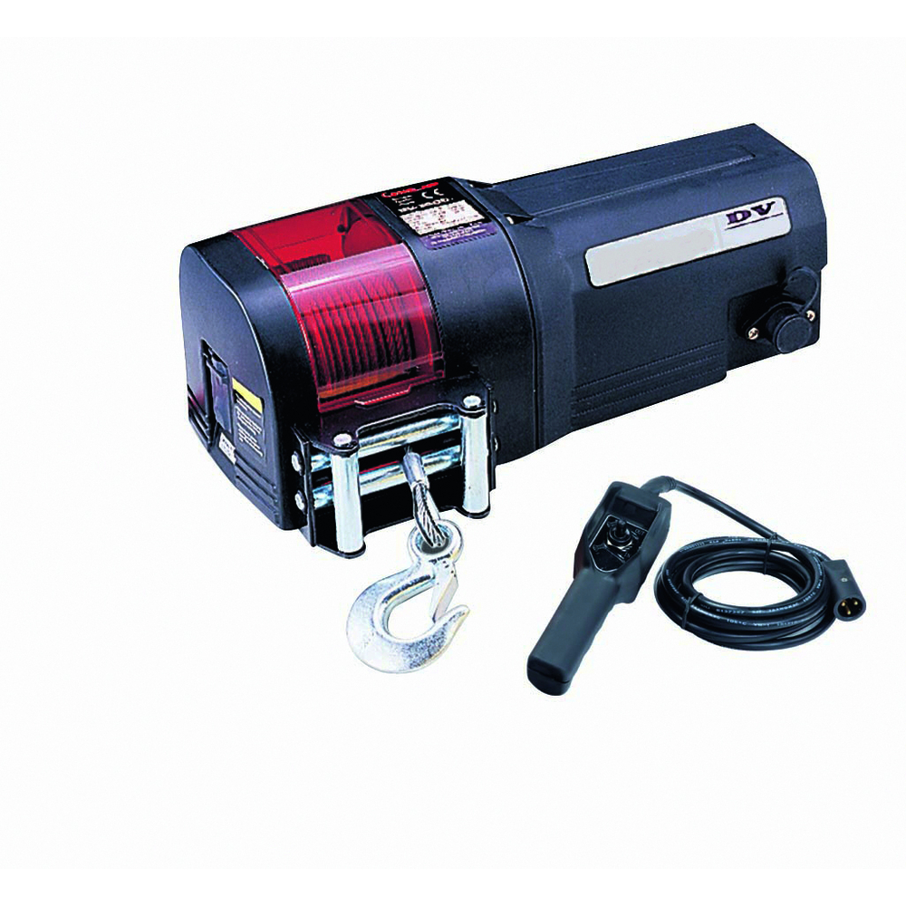 Treuil électrique 12v traction 2000 kg câble d.6,4 mm long. 15 m LEVAC - 6535DV04512