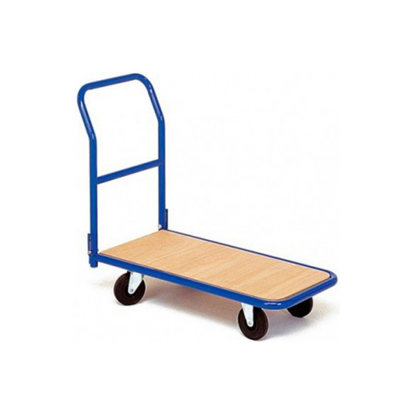 Chariot plateforme dossier rabattable bleu 1020 mm LEVAC 6910R