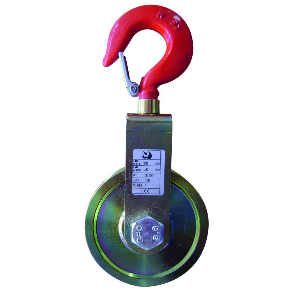 Poulie a câble a chape br cmu 250 kg réa b.bronze d.80 mm câble d.6 mm LEVAC - 7060EBR