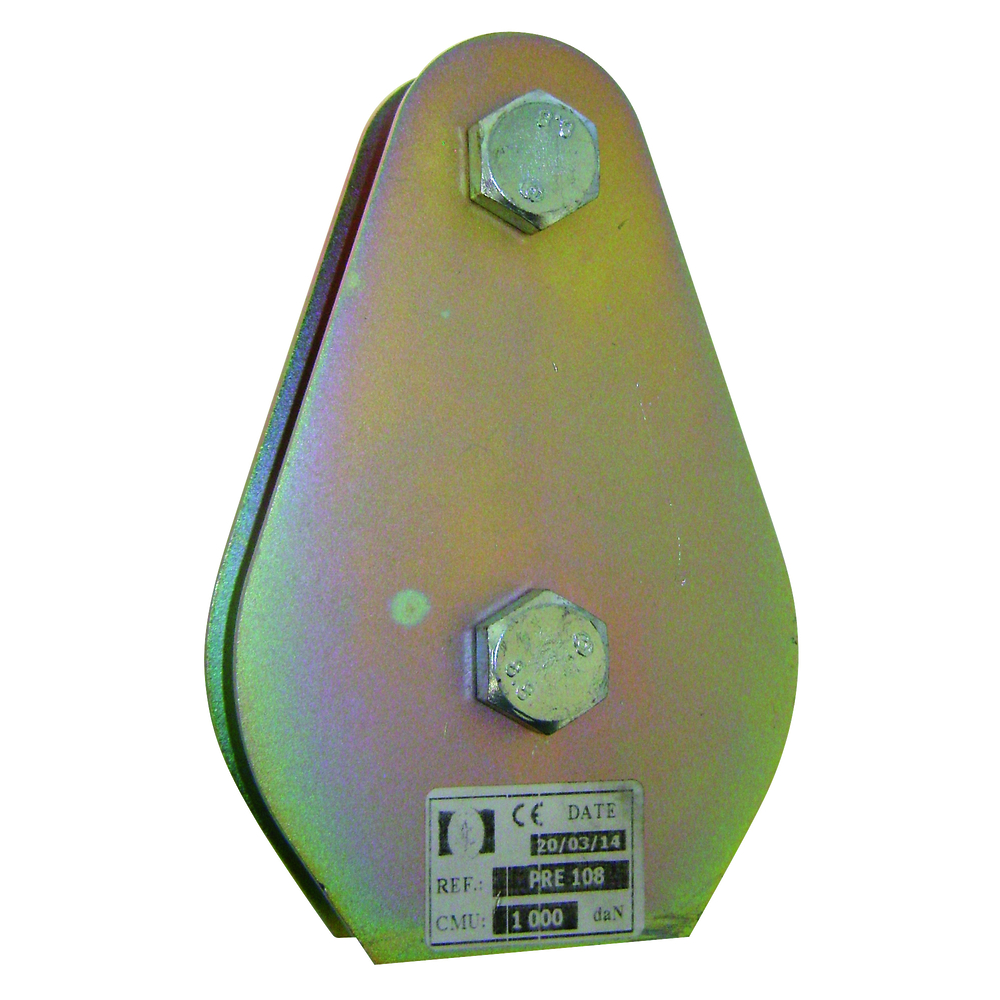 Poulie prédalle cmu 1,5 t réa 150x30 mm câble 11-14 mm LEVAC - 7076C