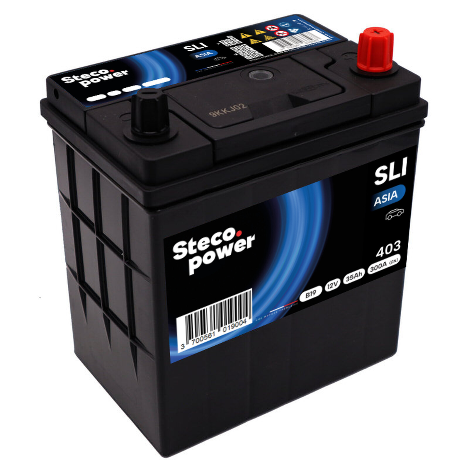 Batterie 12V 35Ah 300A 196x134x226 mm stecopower - 403
