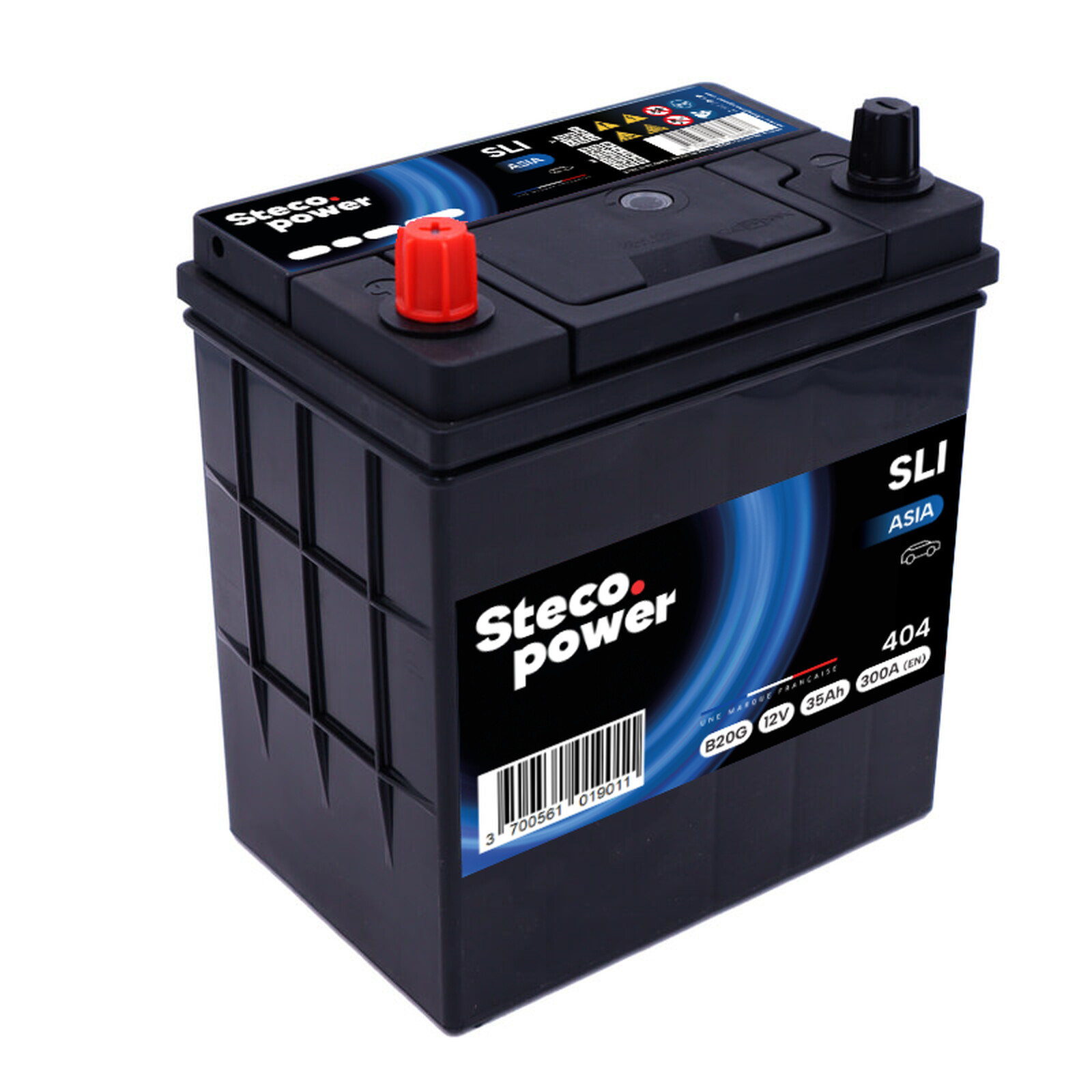 Batterie 12V 35Ah 300A 196x134x226 mm stecopower - 404