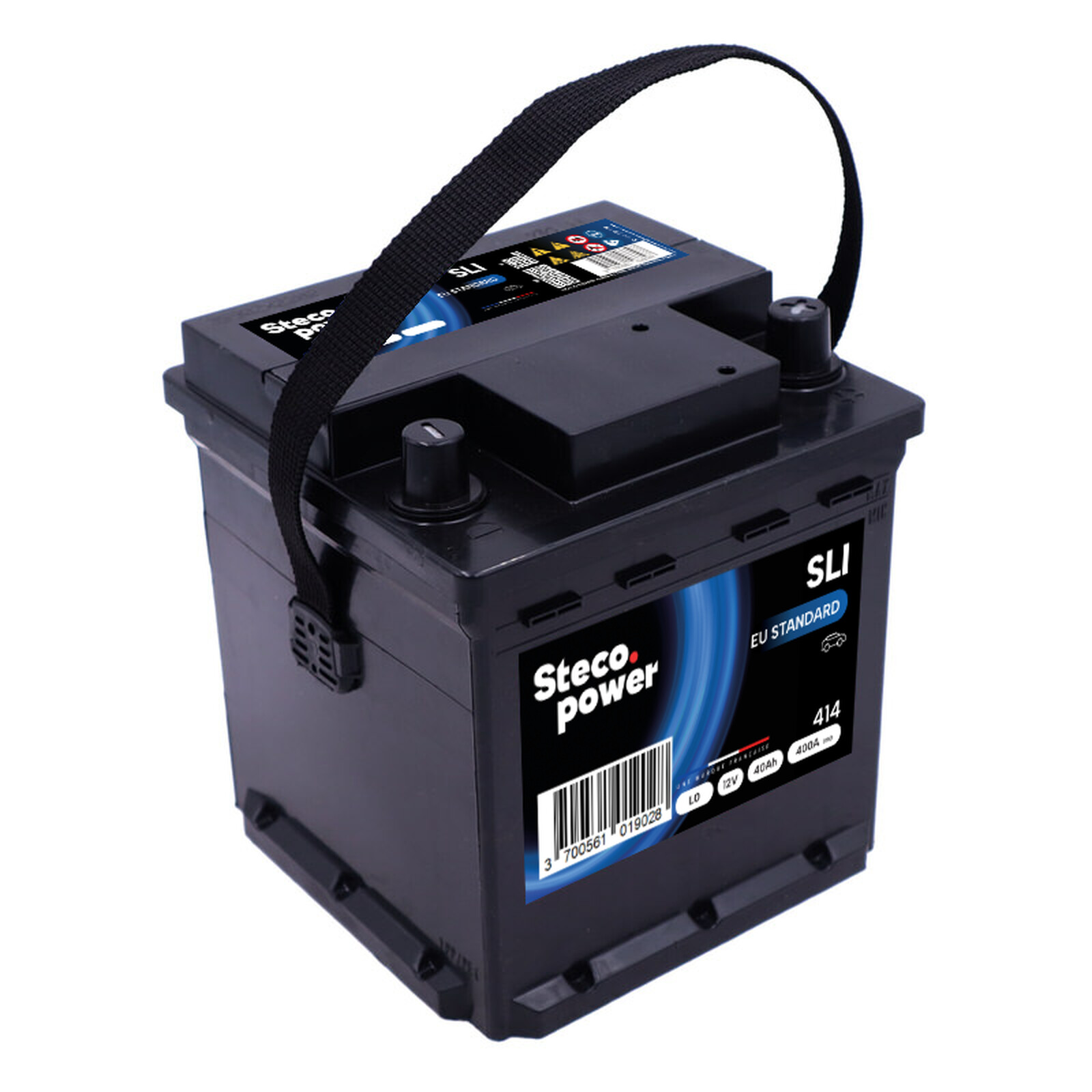 Batterie 12V 40Ah 400A 175x175x190 mm stecopower - 414