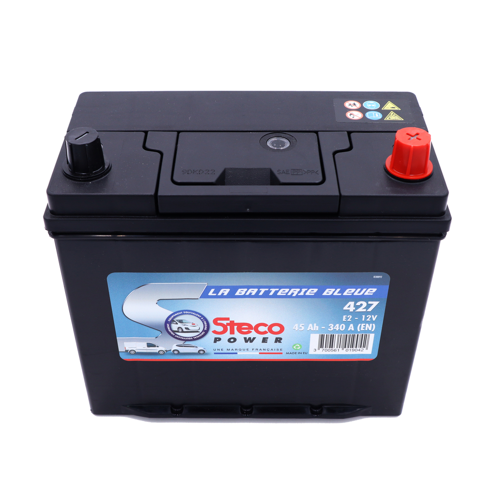 Batterie 12V 45Ah 340A 218x136x225 stecopower - 427