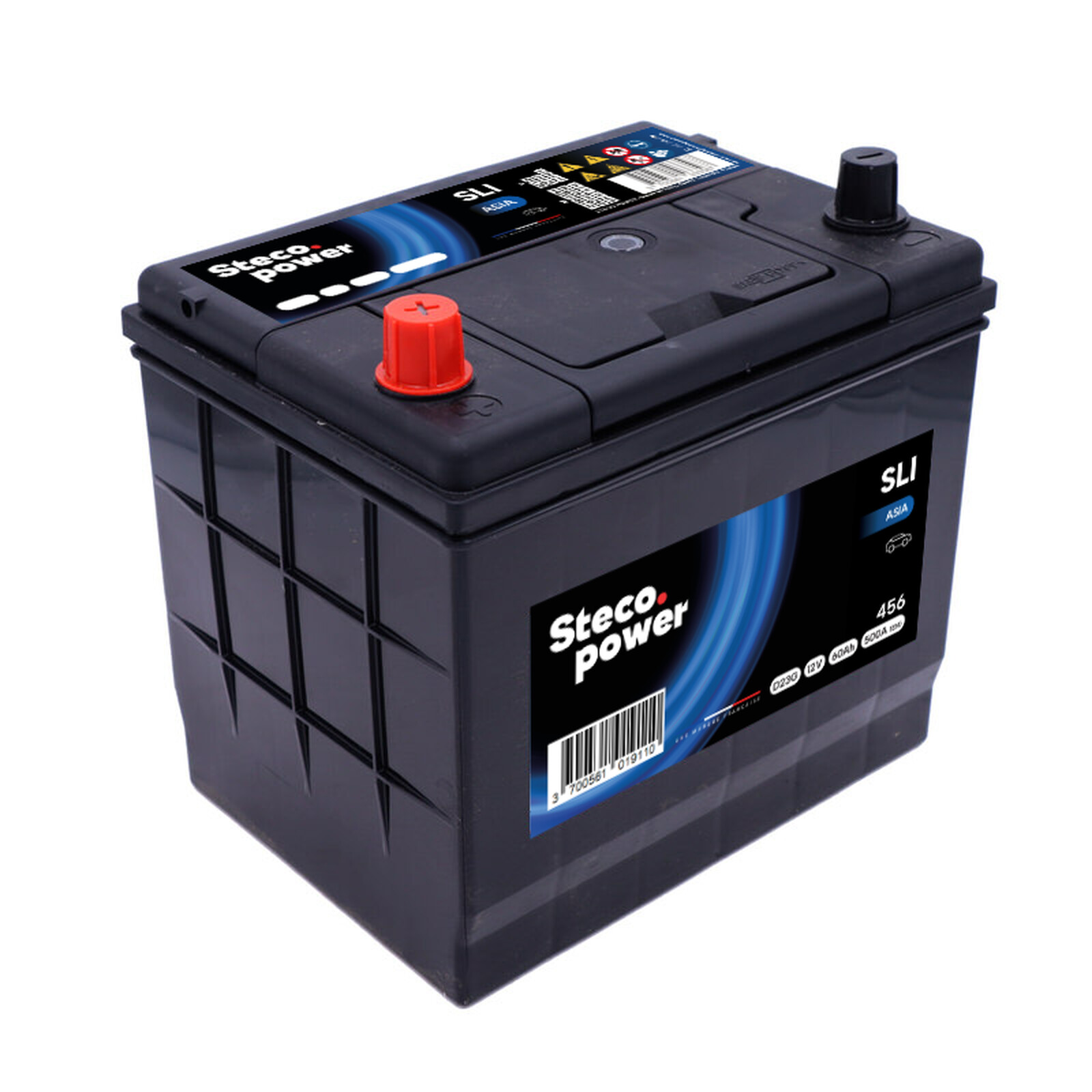 Batterie 12V 60Ah 500A 230x173x220 stecopower - 456