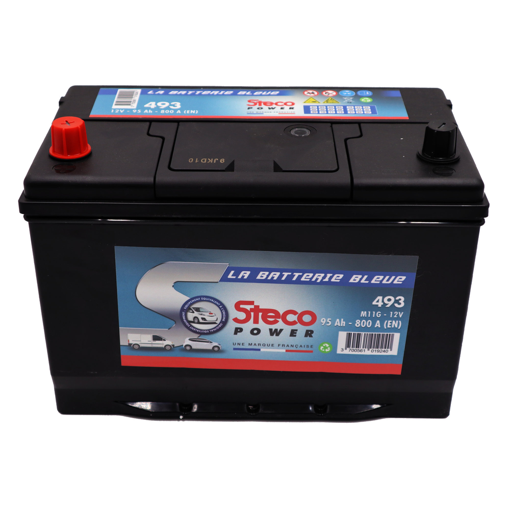Batterie 12V 95Ah 800A 303x175x227 mm stecopower - 493