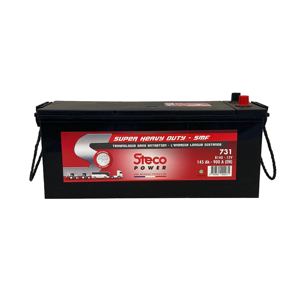 Batterie 12V 150Ah 1000A 513x189x220 Super Heavy Duty stecopower - 731