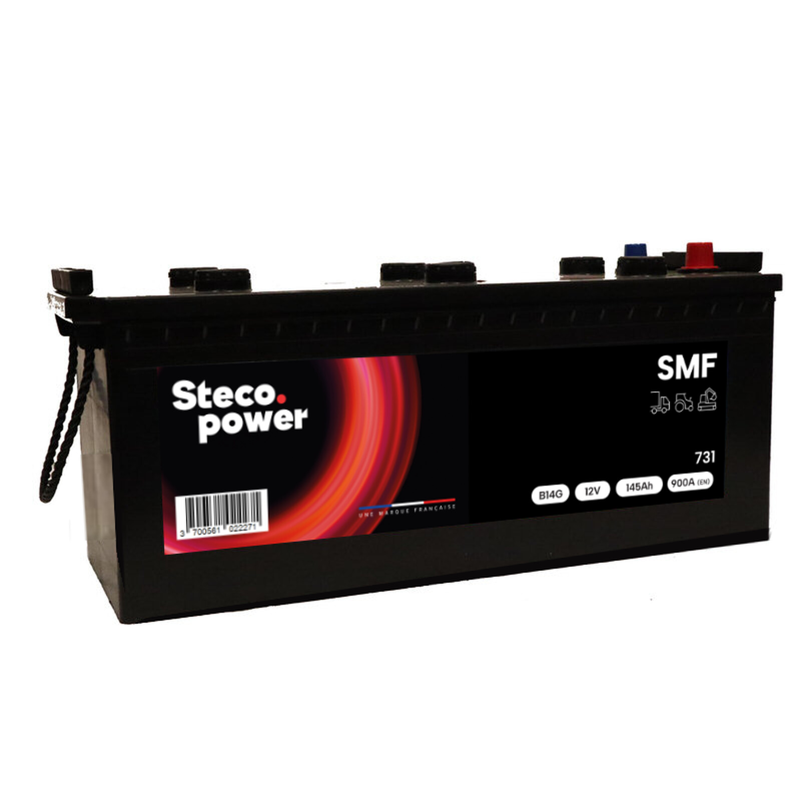 Batterie 12V 150Ah 1000A 513x189x220 Super Heavy Duty stecopower - 731