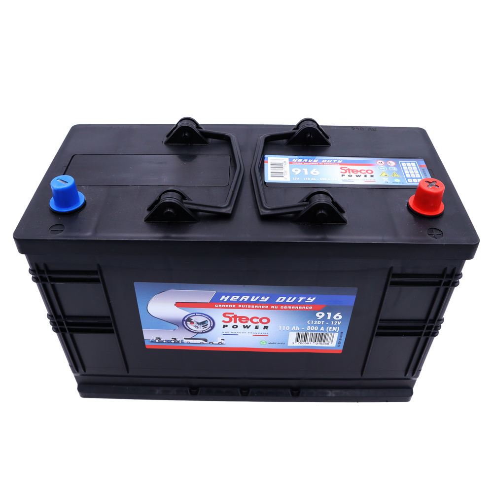 Batterie 12V 120Ah 900A 345x173x233 mm heavy duty stecopower - 916