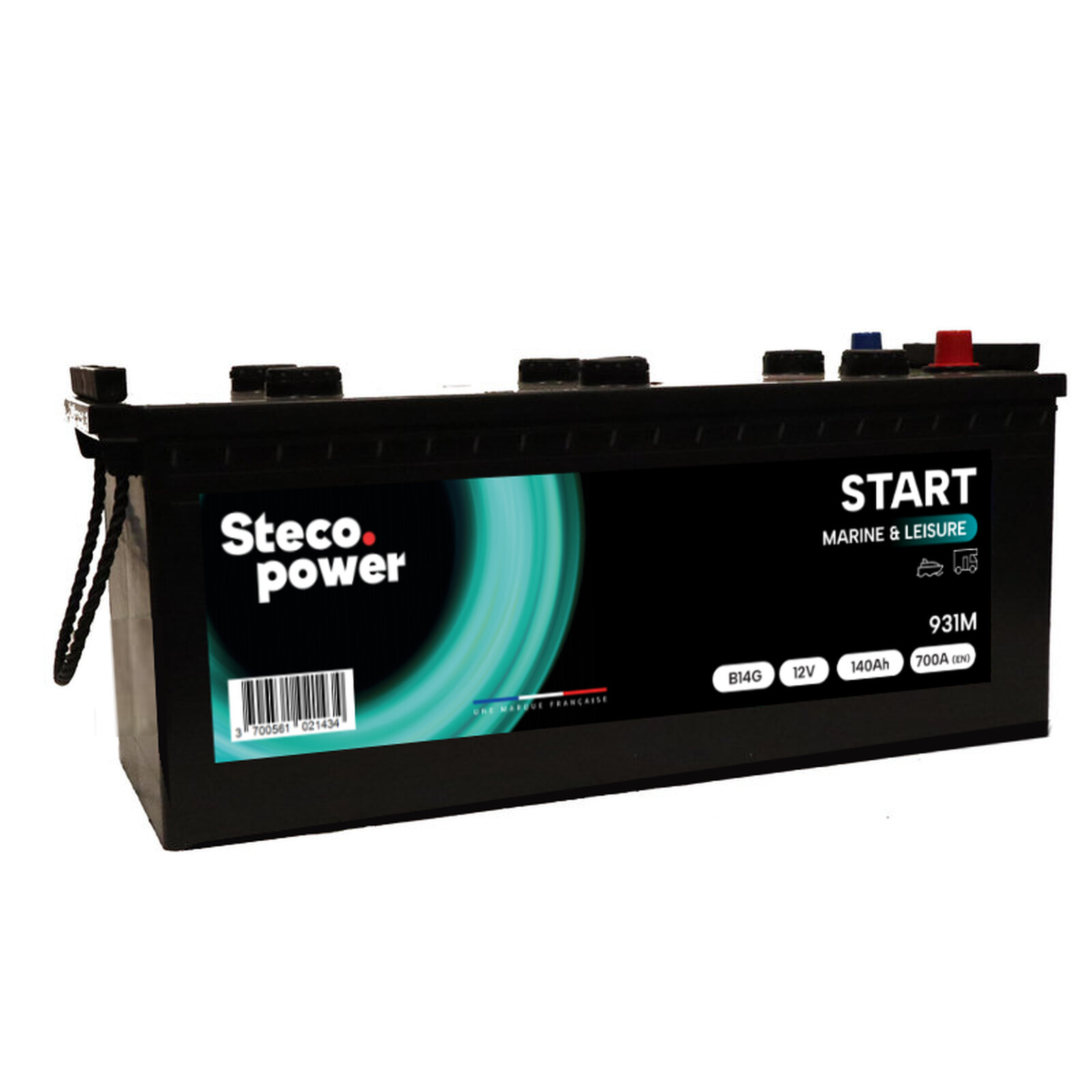 BATTERIE 12V 140AH 700A (EN) 513X189X220 - STECOPOWER - 931M