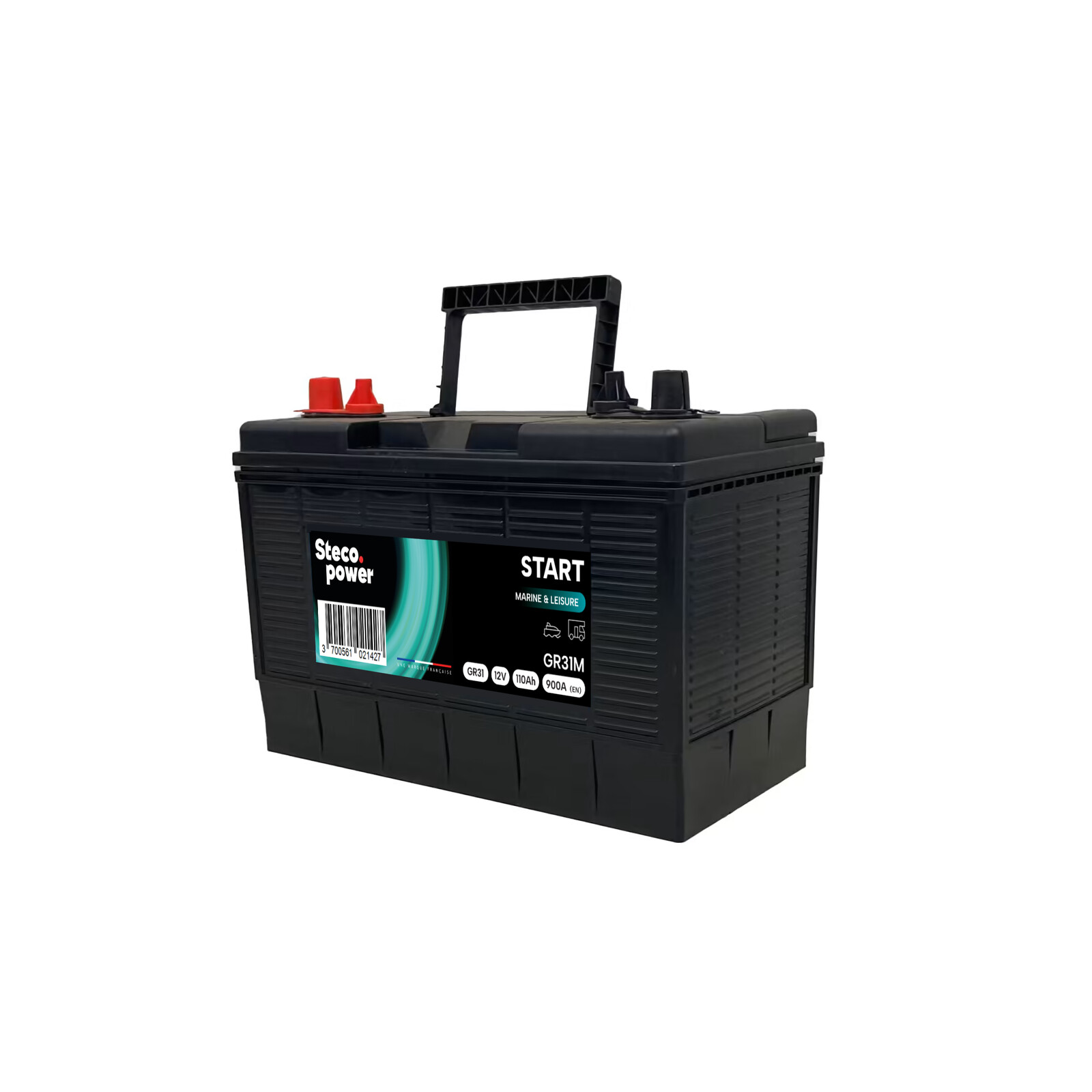 Batterie 12V 110Ah 900A 330x172x240 Gamme STECO MARINE STECOPOWER - L031GR31M