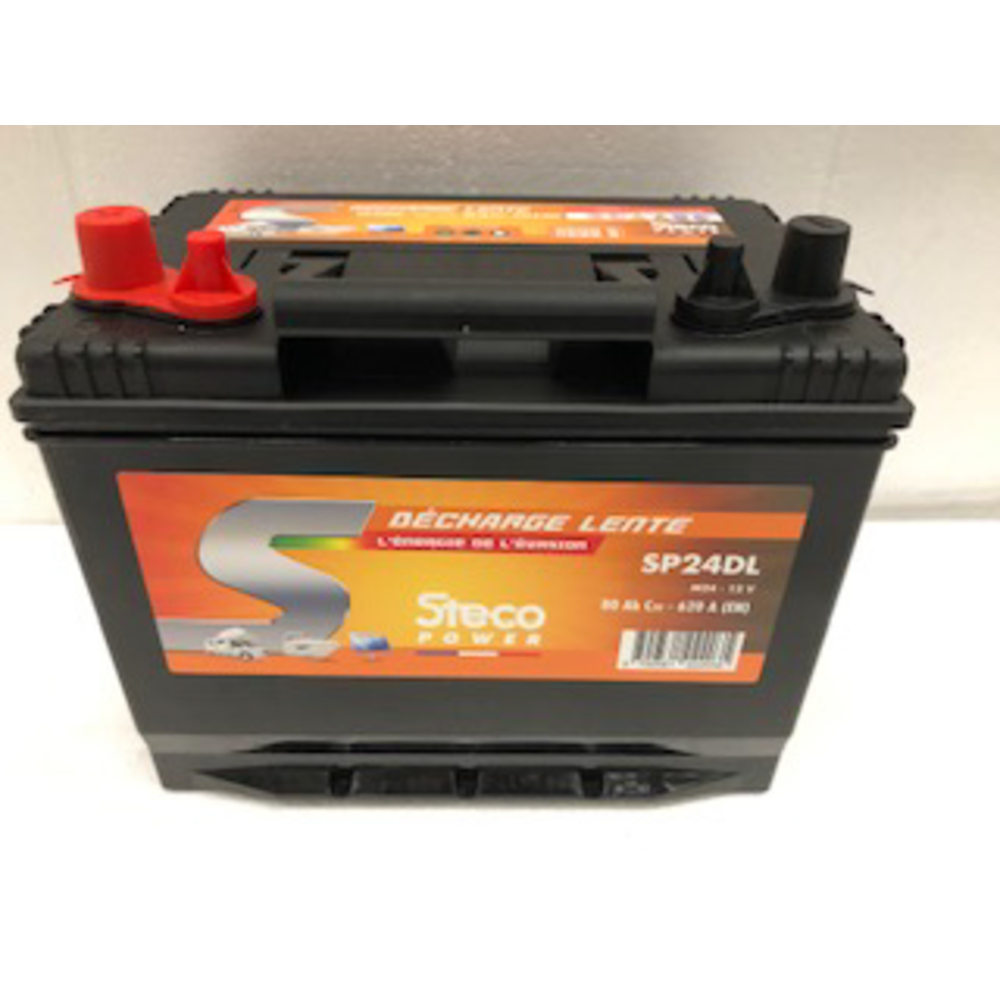 Batterie 12V 80 Ah (20h) 257x172x220 Gamme STECO Décharge Lente STECOPOWER - L031SP24DL