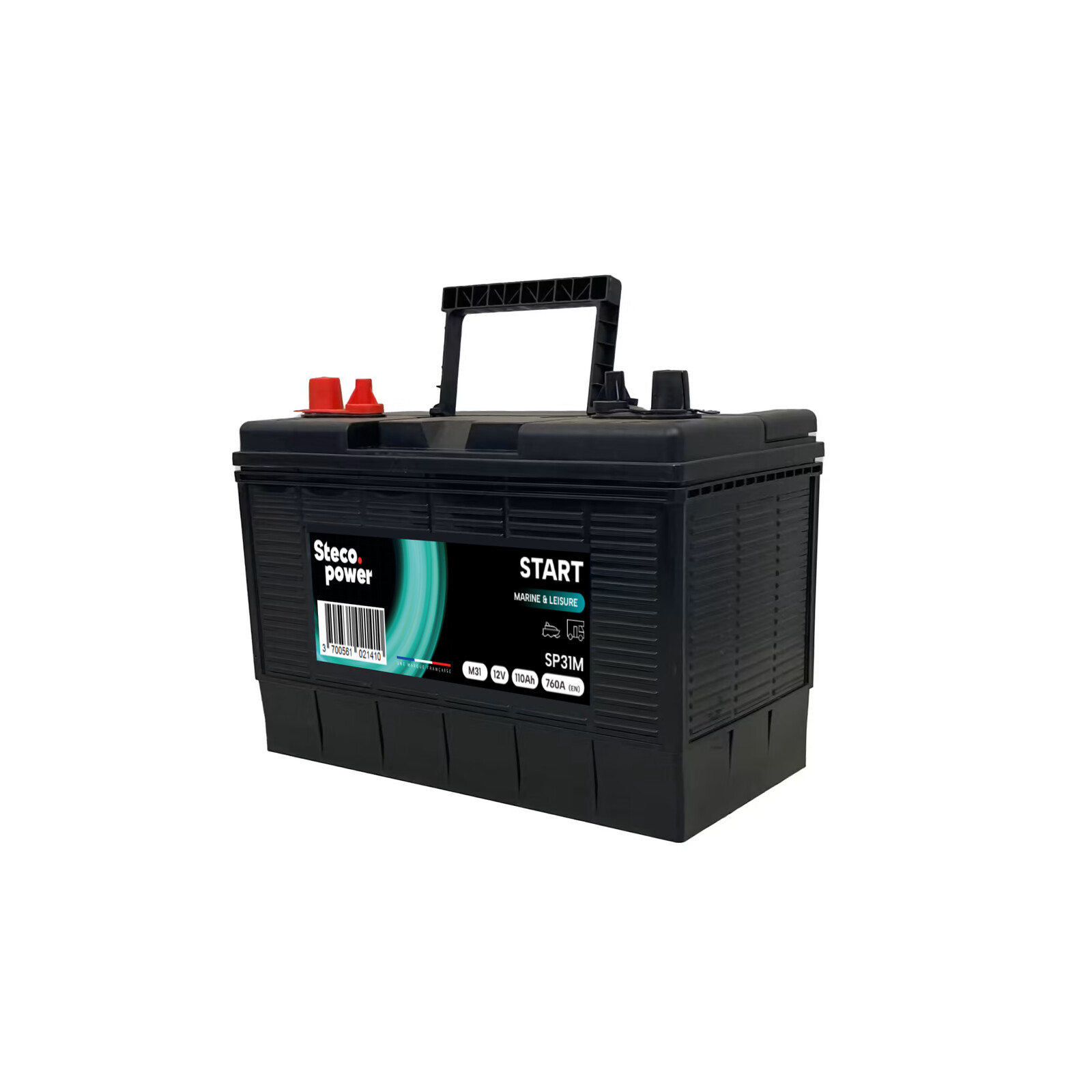 Batterie marine 12V 110Ah 760A 330x172x240 stecopower - sp31m