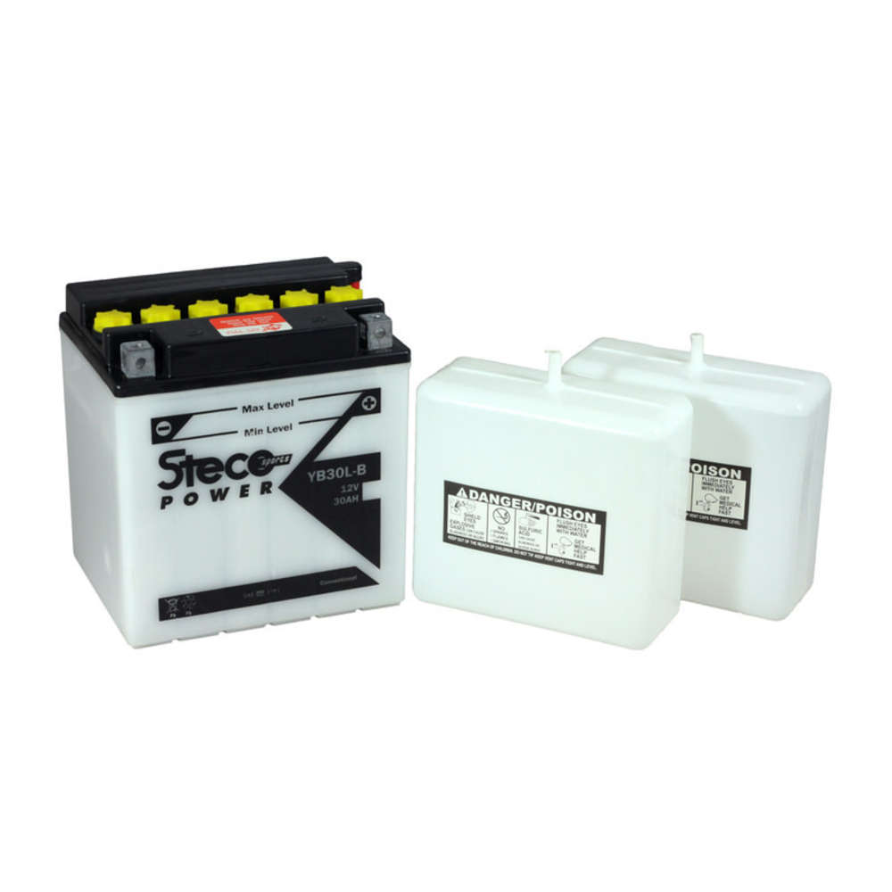 Batterie 12v (10h) 30ah 300a 168x132x176 stecopower - yb30l-b