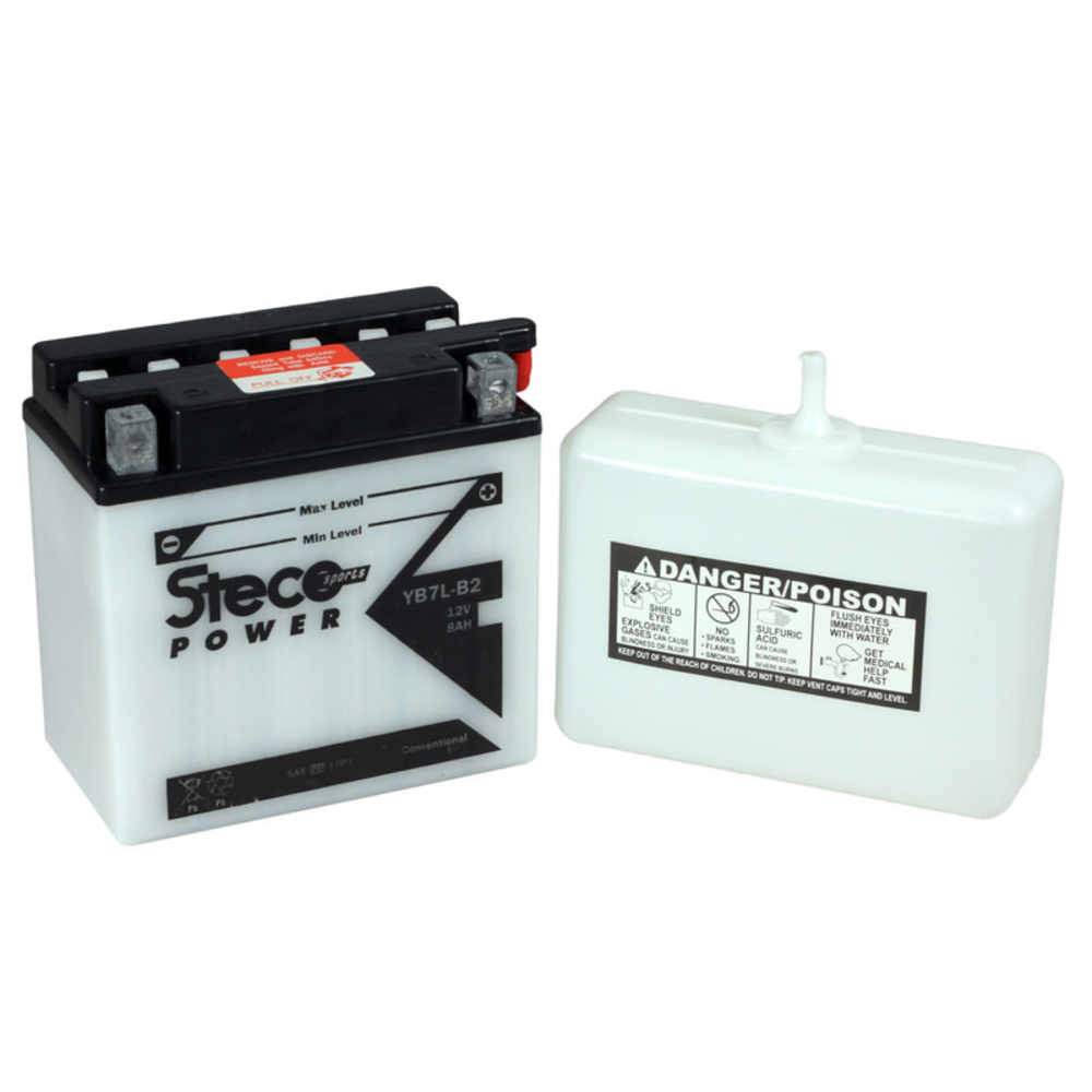 Batterie 12v (10h) 8ah 90a 135x75x133 stecopower - yb7l-b2