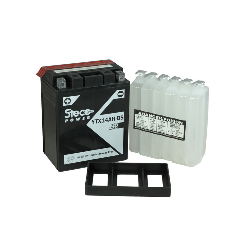 Batterie 12v (10h) 12ah 210a 134x89x166 stecopower - ytx14ah-bs