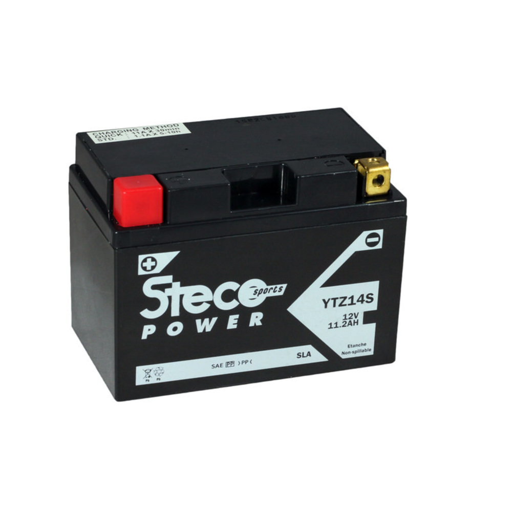 Batterie 12v (10h) 11,2ah 230a 150x87x110 gamme batterie sla stecopower - ytz14s