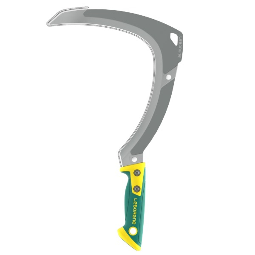 Faucille à herbe droite 45 cm manche bi - matière Duopro - LEBORGNE - 271455