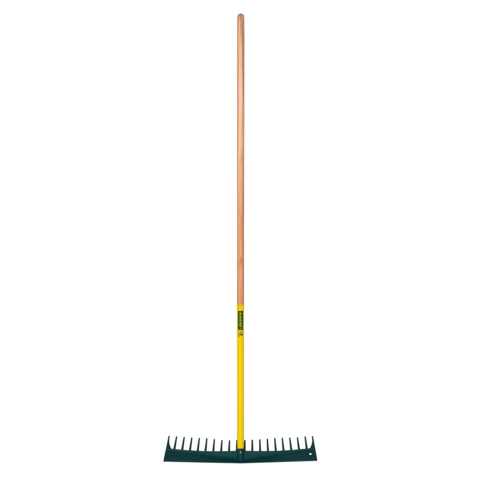 Râteau polymère 60 cm Duopro manche bois 180 cm certifié PEFC 100% LEBORGNE - 369011