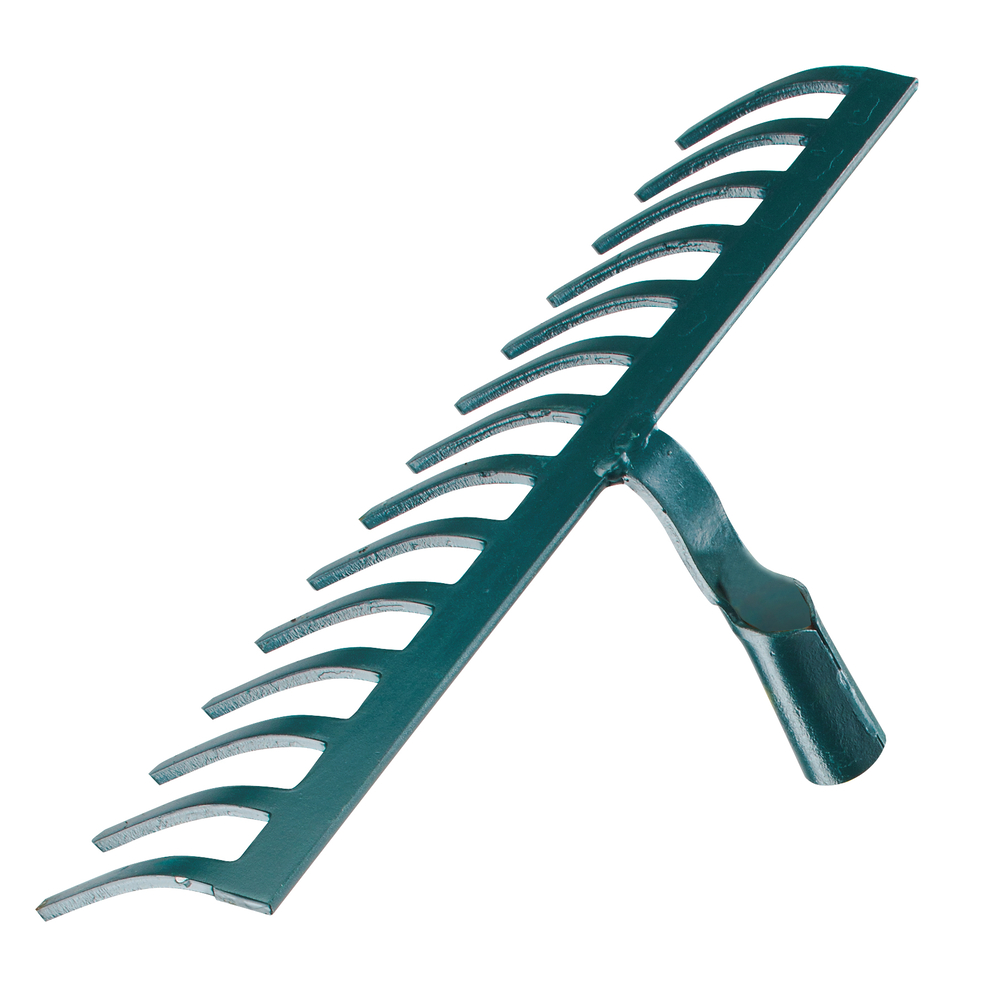 Rateau forge a cailloutis 14 dents courbes sans manche LEBORGNE - 377140