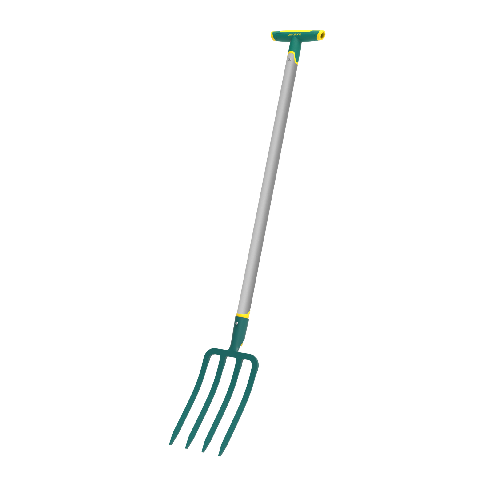 Fourche à bêcher douille - 30 cm manche métal béquille LEBORGNE - 432298L