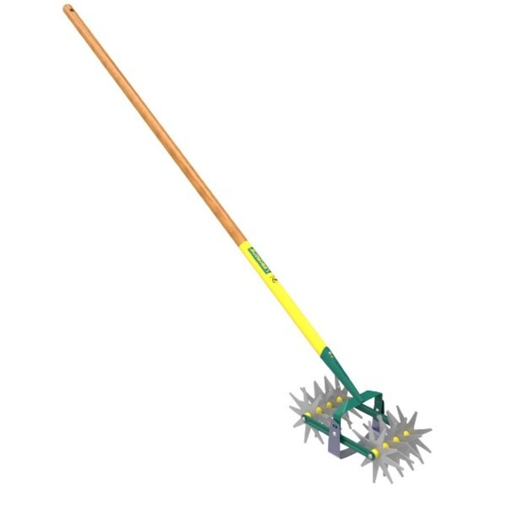 Grattoir oscillant double émietteur naturovert manche bois PEFC 150 cm - LEBORGNE - 467111