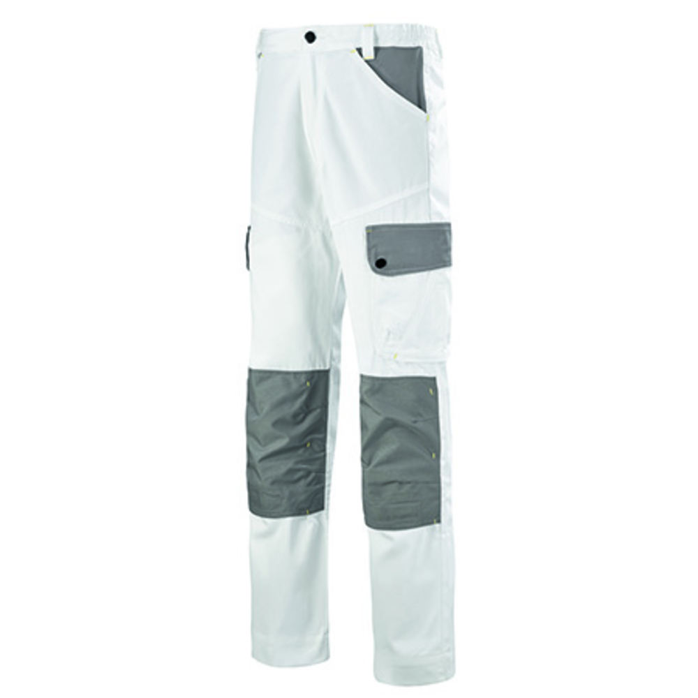 PANTALON CRAFT PAINT BLANC / GRIS CONVOY ARTISAN BTP CEPOVETT - 15-9062-9035-1989