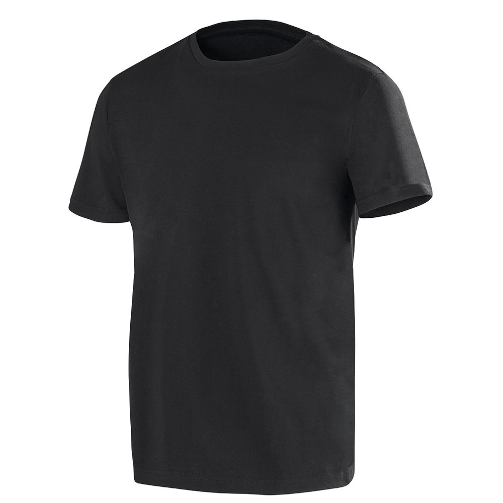 TEE-SHIRT A MANCHES COURTES BIO NOIR ARTISAN BTP CEPOVETT - 15-T941-110