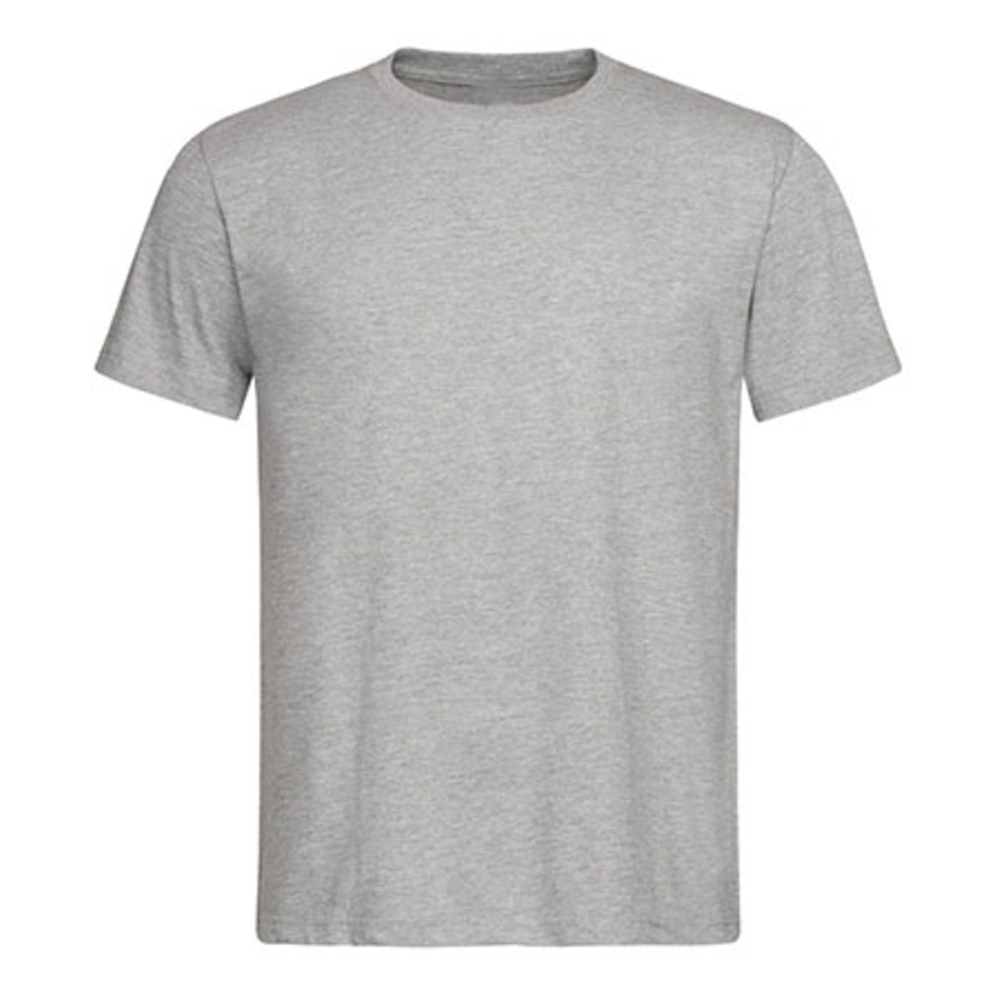 TEE-SHIRT A MANCHES COURTES BIO GRIS CHINE ARTISAN BTP CEPOVETT - 15-T941-168