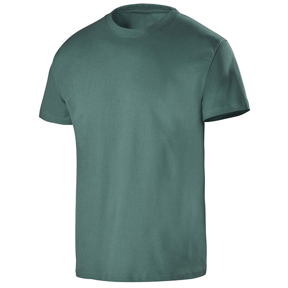 TEE-SHIRT A MANCHES COURTES BIO VERT BOTTLE ARTISAN BTP CEPOVETT - 15-T941-39
