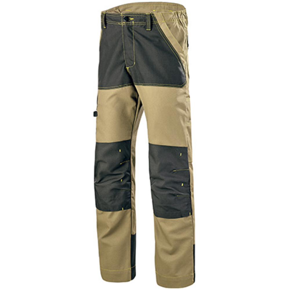PANTALON RENFORCE CRAFT WORKER SAVANE / NOIR ARTISAN BTP CEPOVETT - 20-9050-9883-1955
