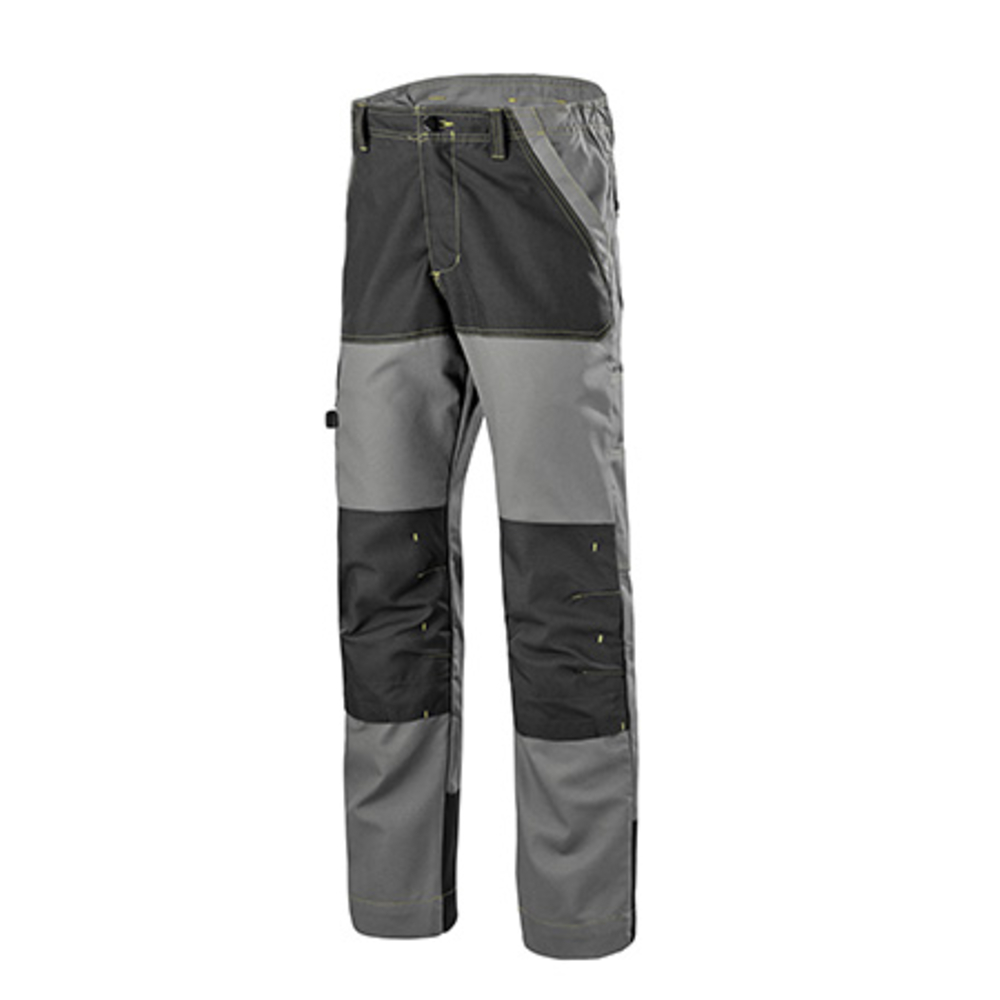 PANTALON RENFORCE CRAFT WORKER GRIS CONVOY / NOIR ARTISAN BTP CEPOVETT - 20-9050-9883-325