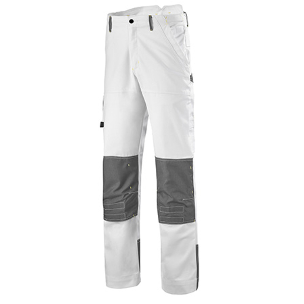 PANTALON RENFORCE CRAFT PAINT BLANC / GRIS CONVOY ARTISAN BTP CEPOVETT - 20-9059-9035-1989