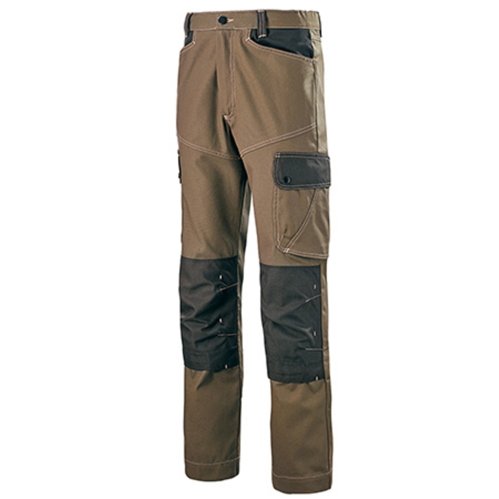 PANTALON CRAFT WORKER MARRON / NOIR ARTISAN BTP CEPOVETT - 20-9062-9883-872