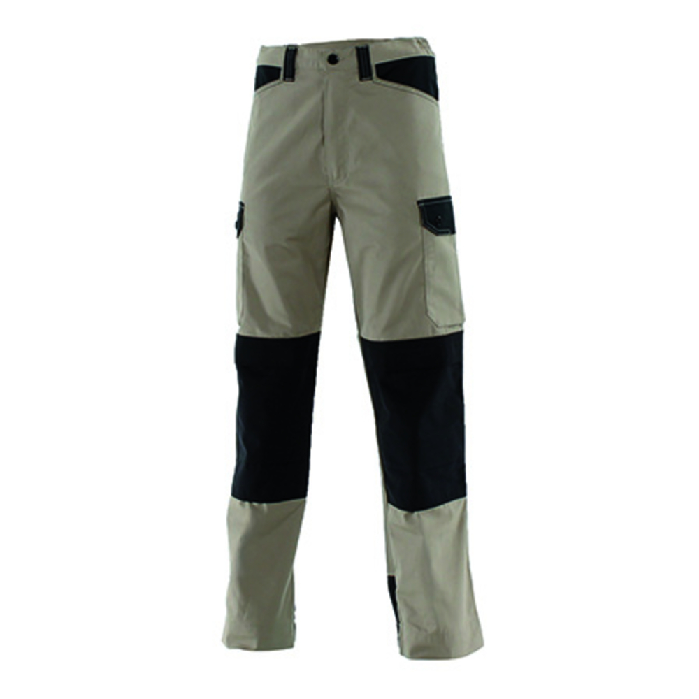 PANTALON KARGO PRO LIGHT BEIGE / NOIR ARTISAN BTP CEPOVETT - 20-9069-8053-204