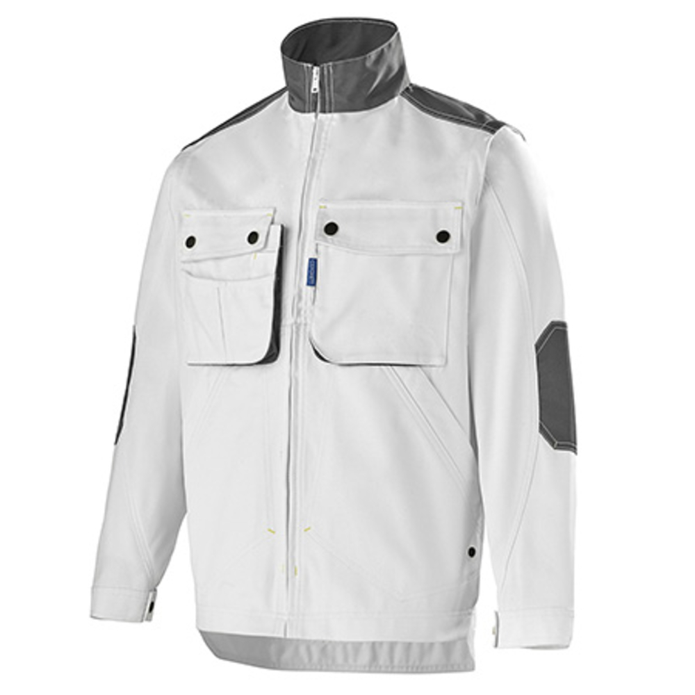BLOUSON MANCHES AMOVIBLES CRAFT PAINT BLANC / GRIS CONVOY ARTISAN BTP CEPOVETT - 20-9259-9035-1989