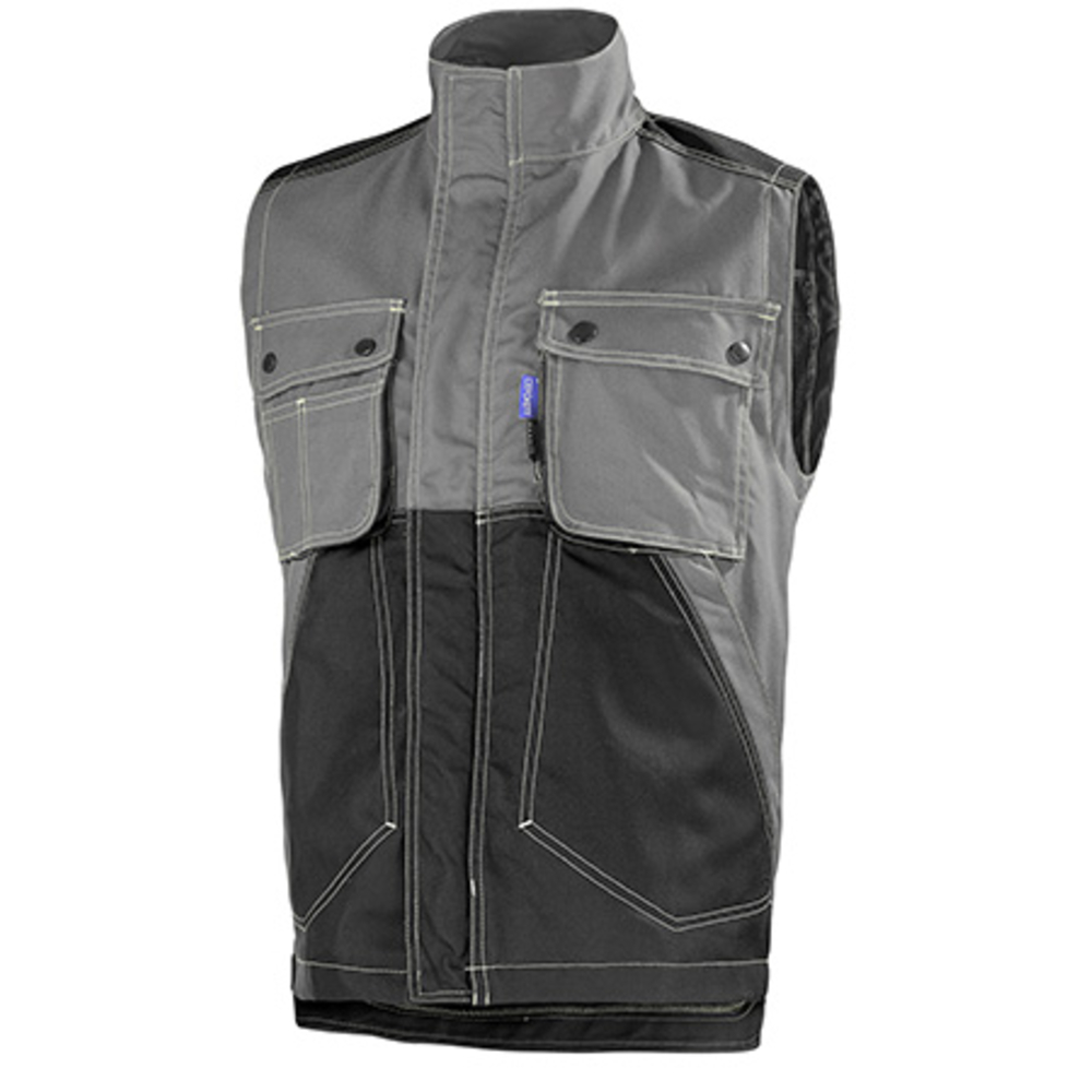 GILET CRAFT WORKER GRIS CONVOY / NOIR ARTISAN BTP CEPOVETT - 20-9261-9883-325