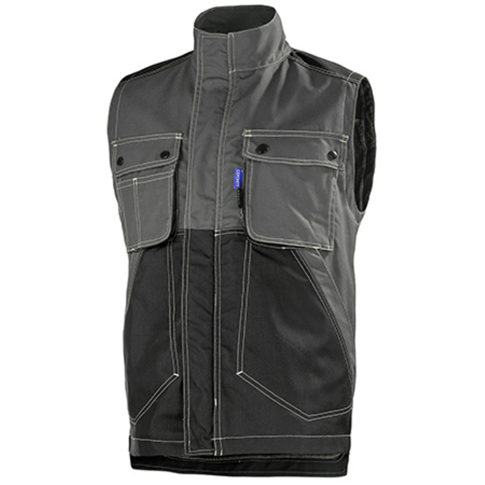 GILET CRAFT WORKER GRIS CHARCOAL / NOIR ARTISAN BTP CEPOVETT - 20-9261-9883-657