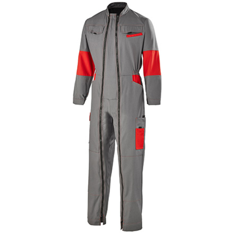 COMBINAISON 2 ZIP FACITY GRIS CONVOY / ROUGE EMPIRE INDUSTRIE CEPOVETT - 20-9478-9035-324
