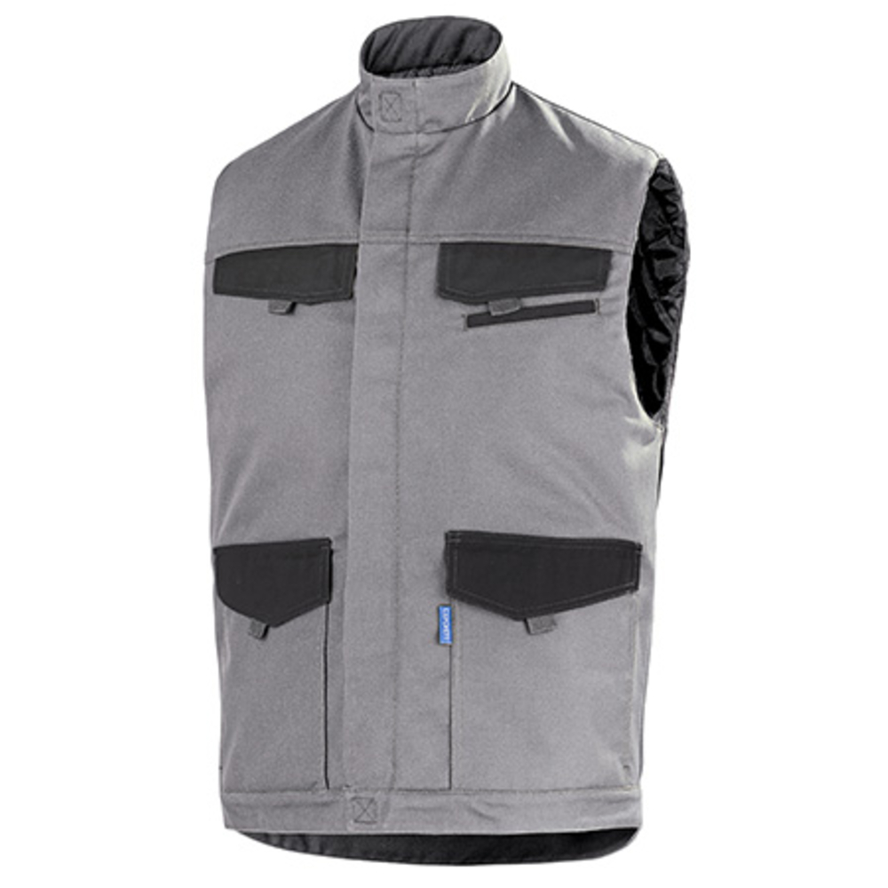 GILET MATELASSE FACITY GRIS ACIER / NOIR INDUSTRIE CEPOVETT - 20-9879-9066-887