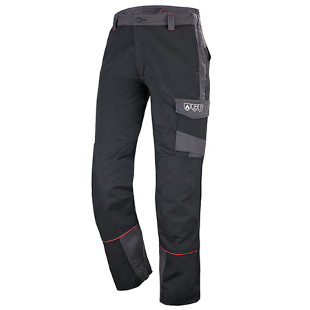PANTALON KONEKT CLASSE 1 NOIR / GRIS CHARCOAL CHALEUR ET FLAMMES CEPOVETT - 22-9023-8597-2215