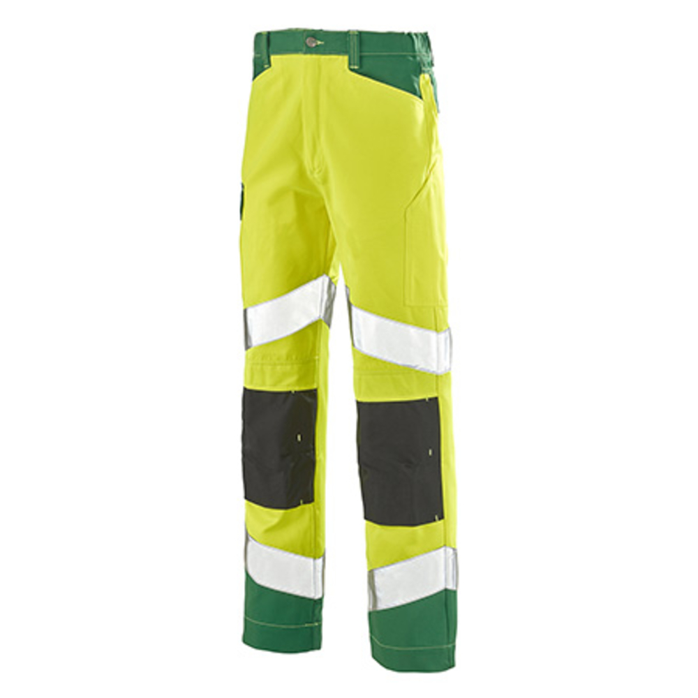 PANTALON FLUO TECH JAUNE FLUO / VERT AMAZONIE HAUTE VISIBILITE CEPOVETT - 22-9082-8267-720