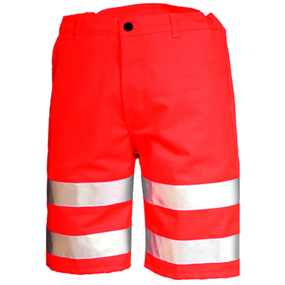 BERMUDA FLUO SAFE ROUGE FLUO HAUTE VISIBILITE CEPOVETT - 22-9087-8267-800