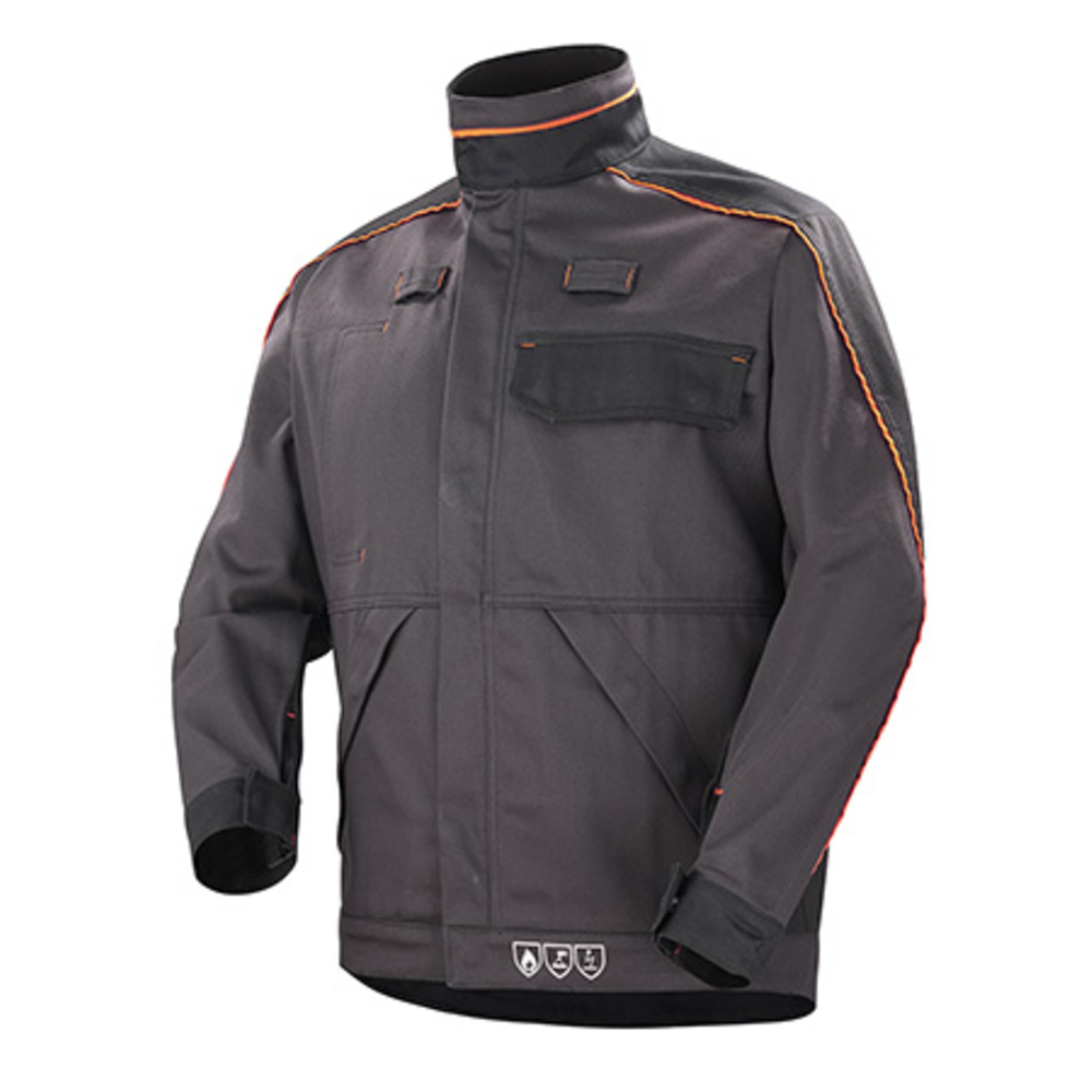 BLOUSON KONEKT CLASSE 2 GRIS CHARCOAL / NOIR CHALEUR ET FLAMMES CEPOVETT - 22-9223-8596-657