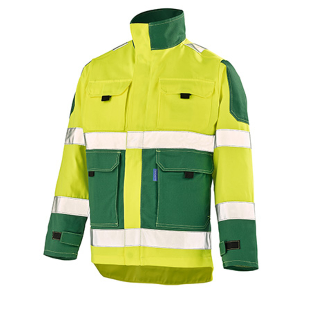 BLOUSON FLUO TECH JAUNE FLUO / VERT AMAZONIE HAUTE VISIBILITE CEPOVETT - 22-9282-8267-720