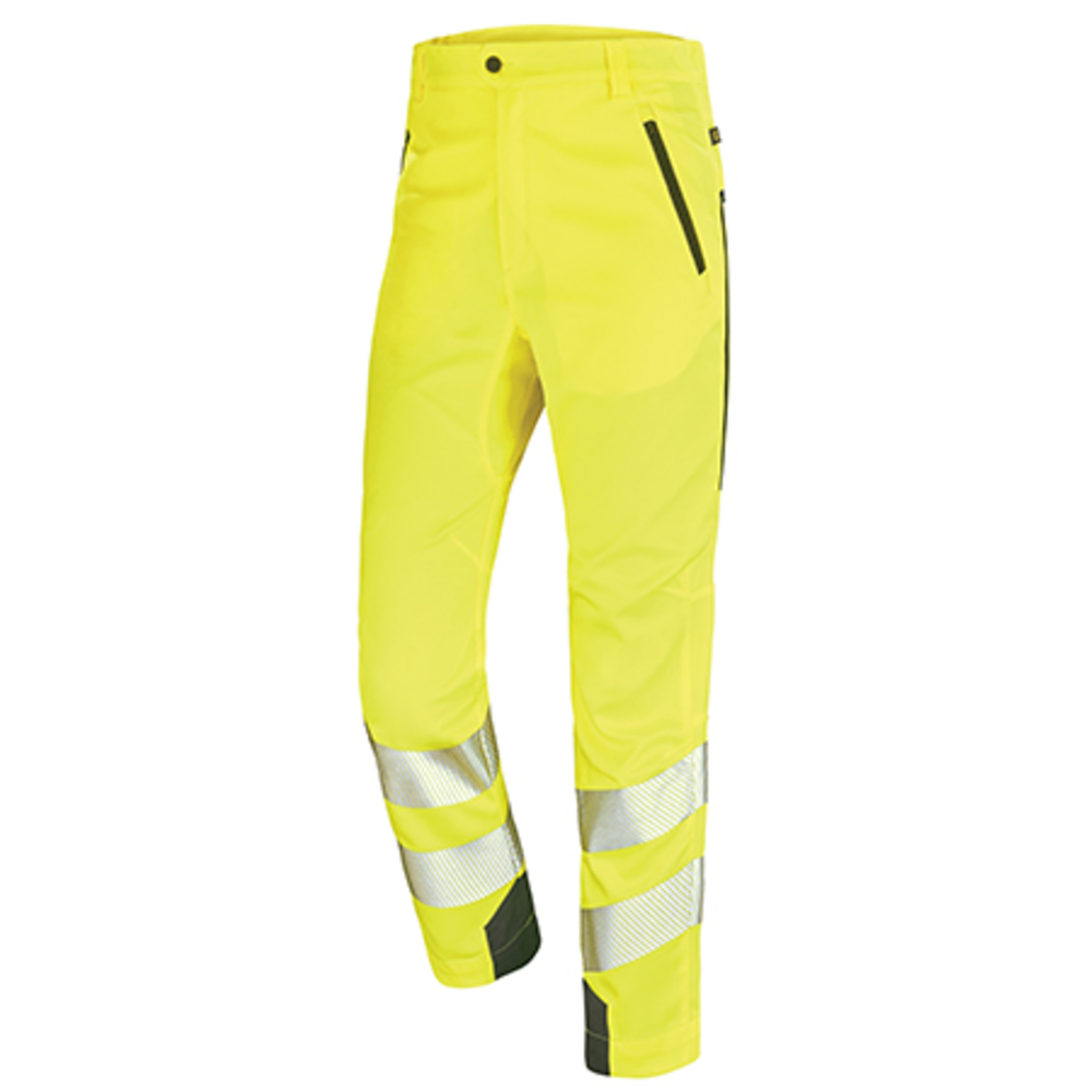 PANTALON STRETCH ETE FLUO SAFE JAUNE FLUO / DARK BLUE CEPOVETT - 22-9B40-9954-2096