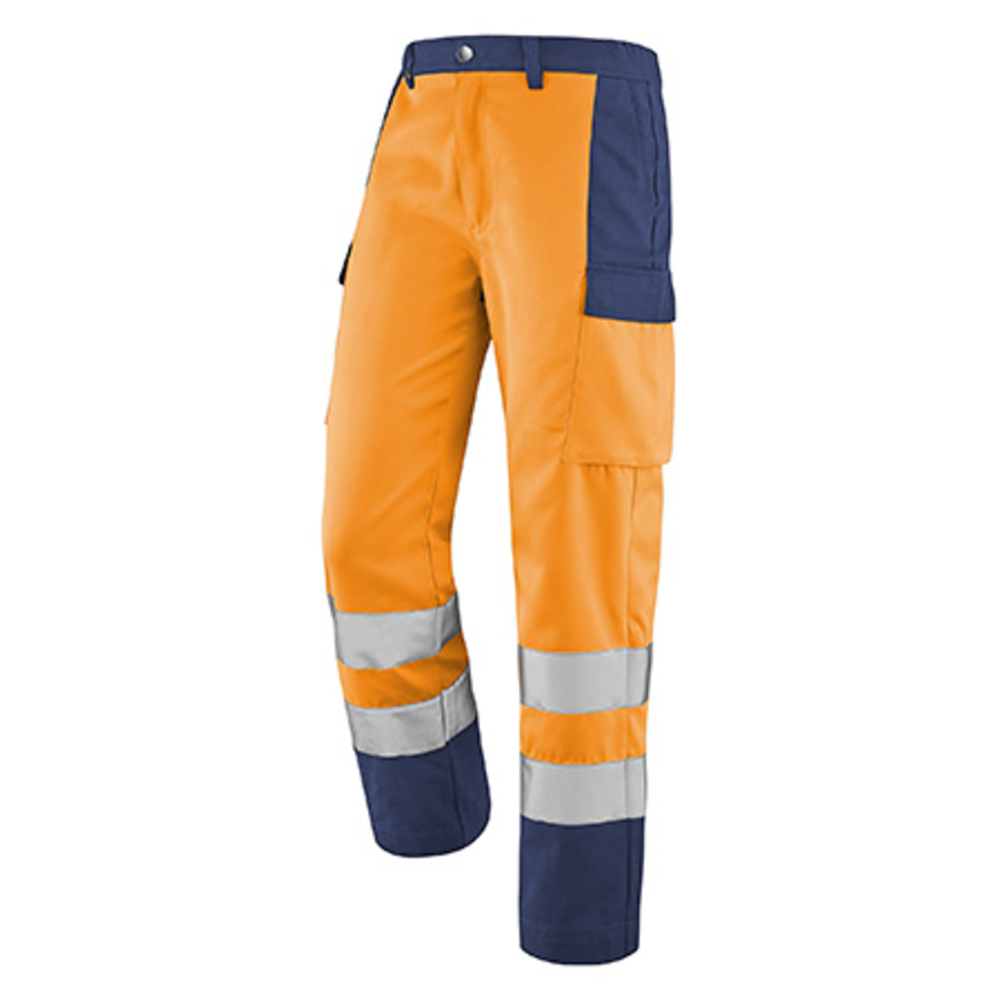 PANTALON FLUO BASE XP ORANGE FLUO / MARINE HAUTE VISIBILITE CEPOVETT - 22-9B81-3047-404