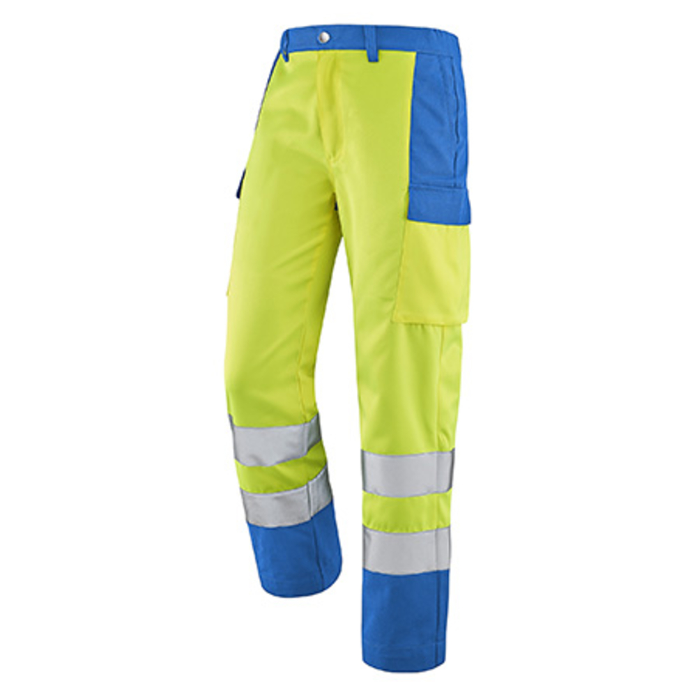 PANTALON FLUO BASE XP JAUNE FLUO / AZUR HAUTE VISIBILITE CEPOVETT - 22-9B81-3047-715
