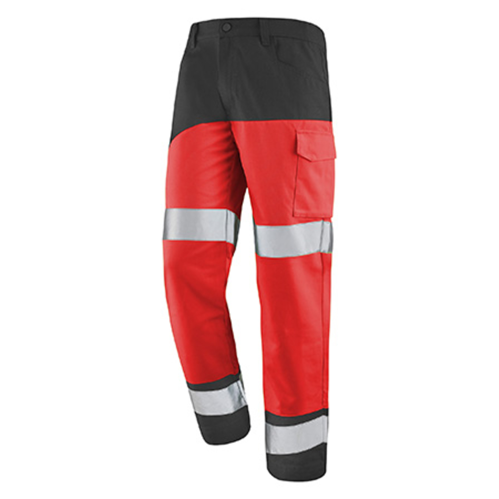 PANTALON FLUO SAFE XP ROUGE FLUO / GRIS CONVOY HAUTE VISIBILITE CEPOVETT - 22-9B86-9570-1995