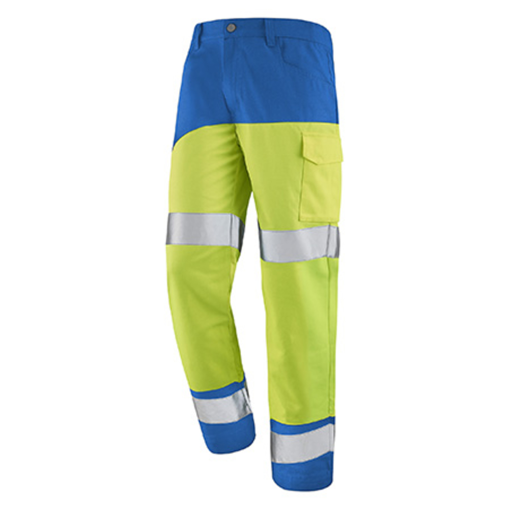 PANTALON FLUO SAFE XP JAUNE FLUO / AZUR HAUTE VISIBILITE CEPOVETT - 22-9B86-9570-715